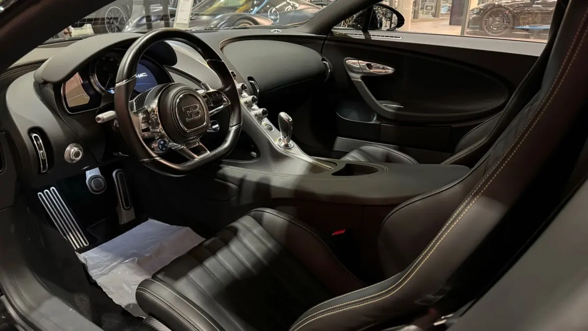 Bugatti Chiron 110 Ani 2019, interior — Monaco Super Car Rental, Monaco. Bugatti Chiron 110 Ani in Monaco Arranging a Bugatti Chiron 110 Ani rental in Monaco…