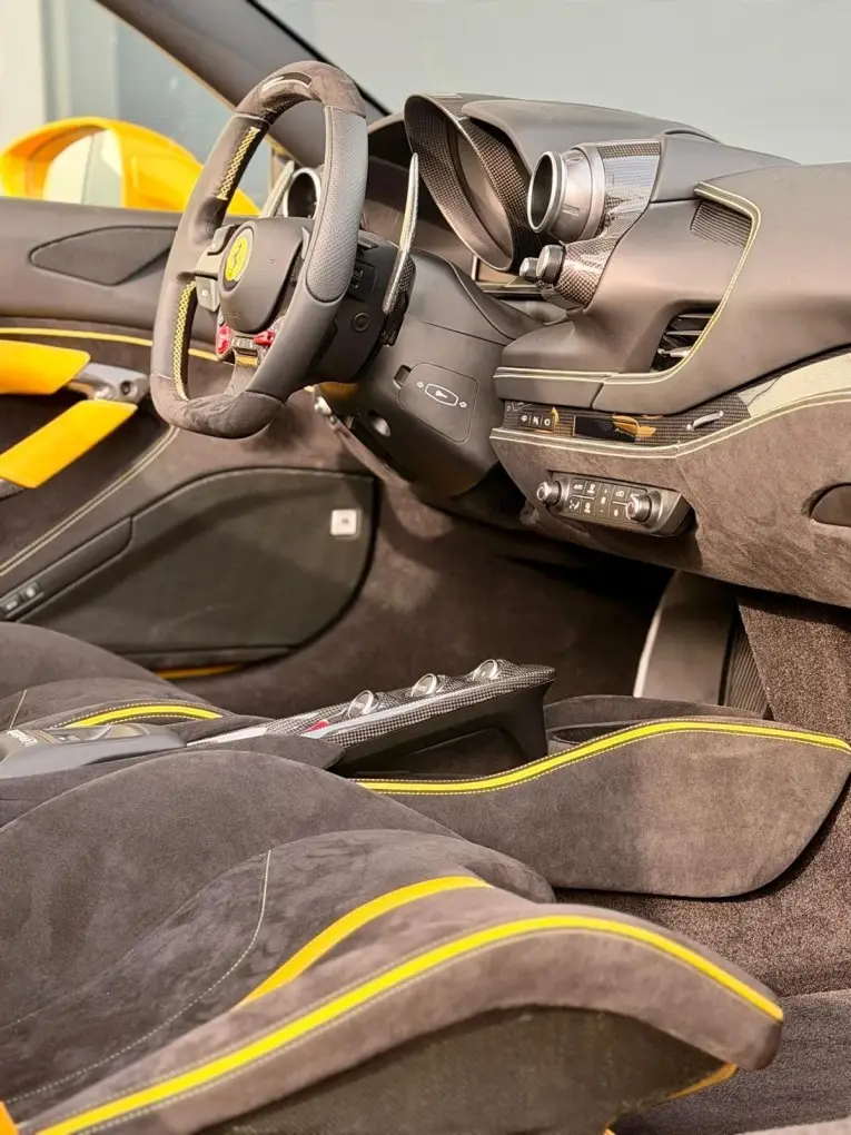 Ferrari F8 SPIDER 2023, tableau de bord — Monaco Super Car Rental, Monaco. Ferrari F8 SPIDER in Monaco La location de la Ferrari F8 SPIDER à Monaco permet de…