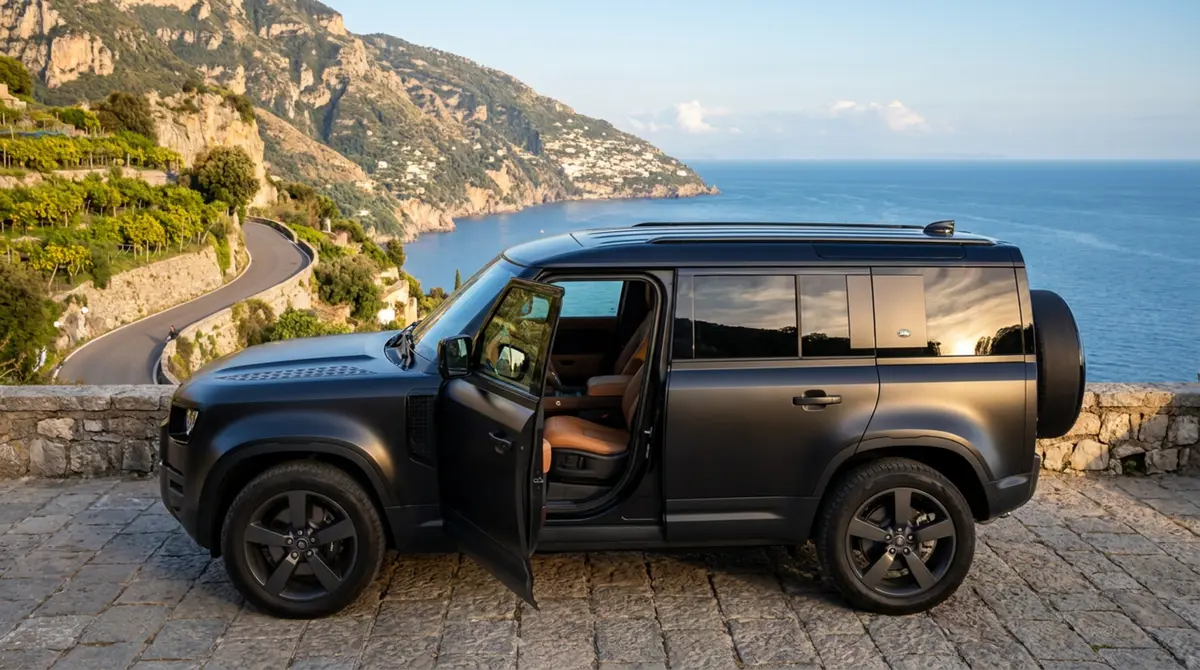 Land Rover Defender 2024, interior — Monaco Super Car Rental, Monaco. Land Rover Defender in Monaco Booking a Land Rover Defender rental in Monaco provides a…