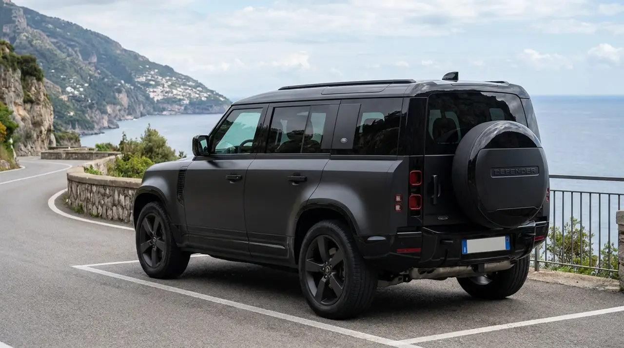 Land Rover Defender 2024, tableau de bord — Monaco Super Car Rental, Monaco. Land Rover Defender in Monaco Opter pour la location d'un Land Rover Defender à Monaco…