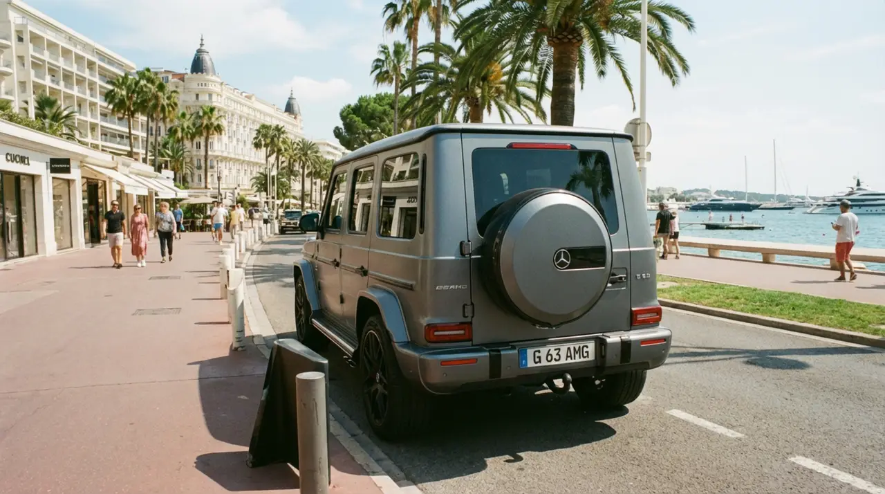 Mercedes Benz G63 2023, vue avant — Monaco Super Car Rental, Monaco. Mercedes Benz G63 in Monaco La location d'un Mercedes Benz G63 à Monaco met à votre…