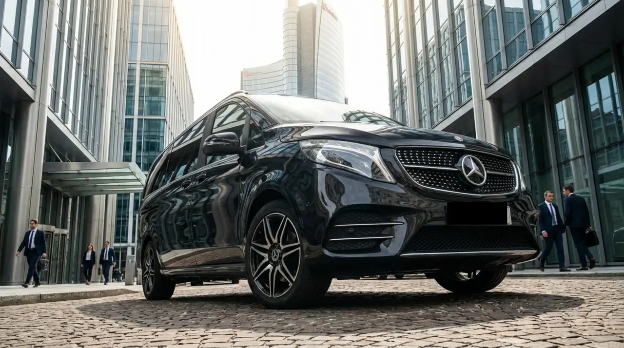 Mercedes V Class 2026, extérieur — Monaco Super Car Rental, Monaco. Mercedes Benz V Class in Monaco Opter pour la location d'un Mercedes Benz V Class à…
