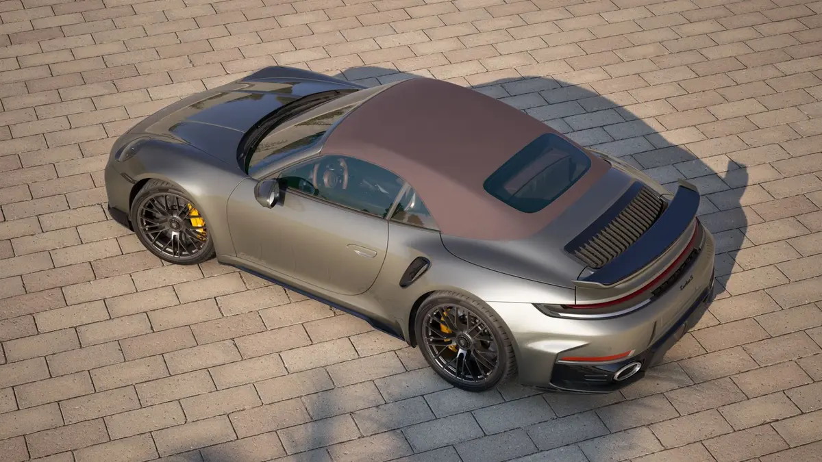 Porsche 911 992 Carrera Turbo S Cabrio 2026, vue avant — Monaco Super Car Rental, Monaco. Porsche 911 992 Carrera Turbo S Cabrio in Monaco La location d'une Porsche 911 992…