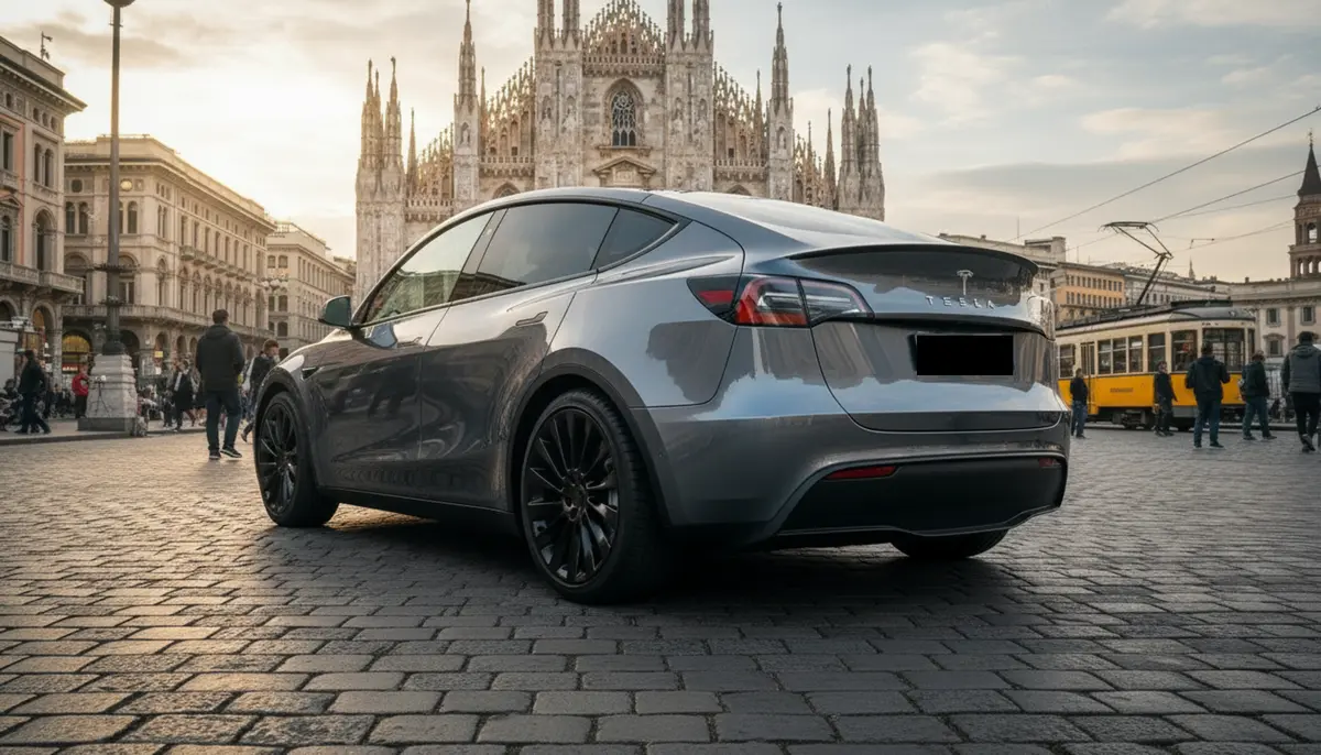 Tesla Model Y Long Range 2023, exterior — Monaco Super Car Rental, Monaco