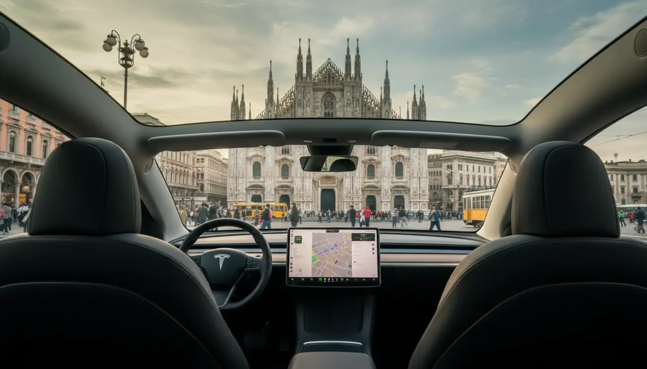 Tesla Model Y Long Range 2023, tableau de bord — Monaco Super Car Rental, Monaco. La Tesla Model Y Long Range 2023 est un choix particulièrement pertinent pour circuler à…
